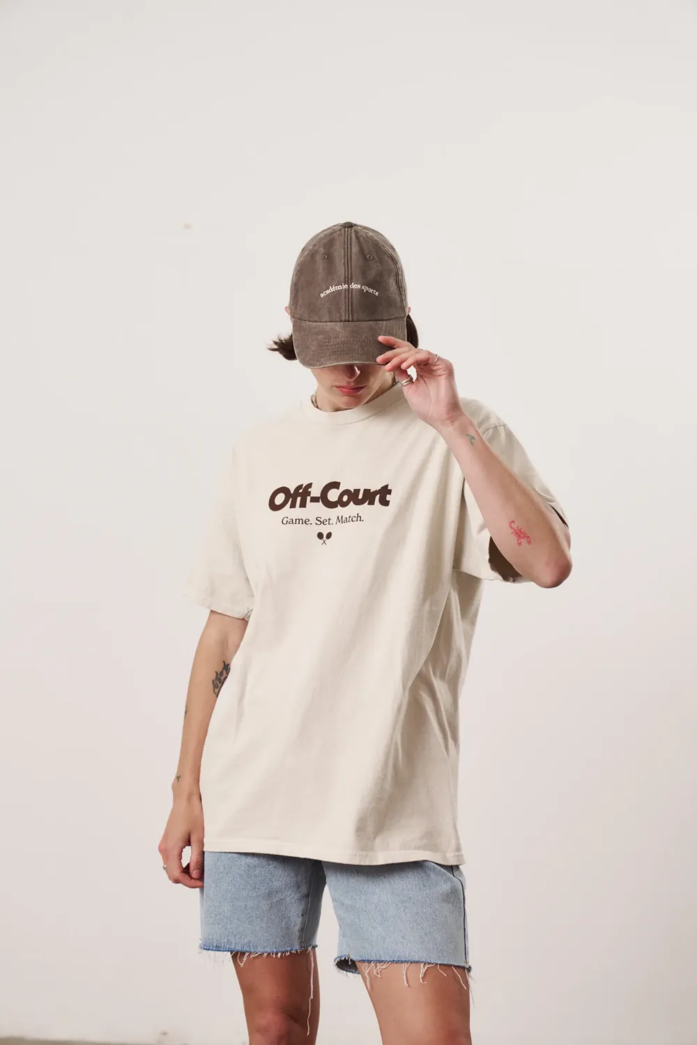 Vice 84 'Académie des Sports' Washed Cap - Brown