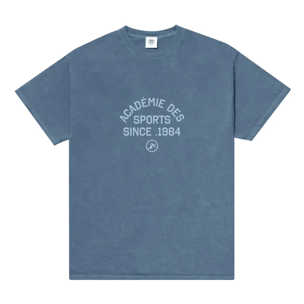 Vice 84 'Académie Des Sports' Vintage Washed Tee - Denim