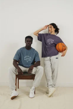 Vice 84 'Académie Des Sports' Vintage Washed Tee - Denim