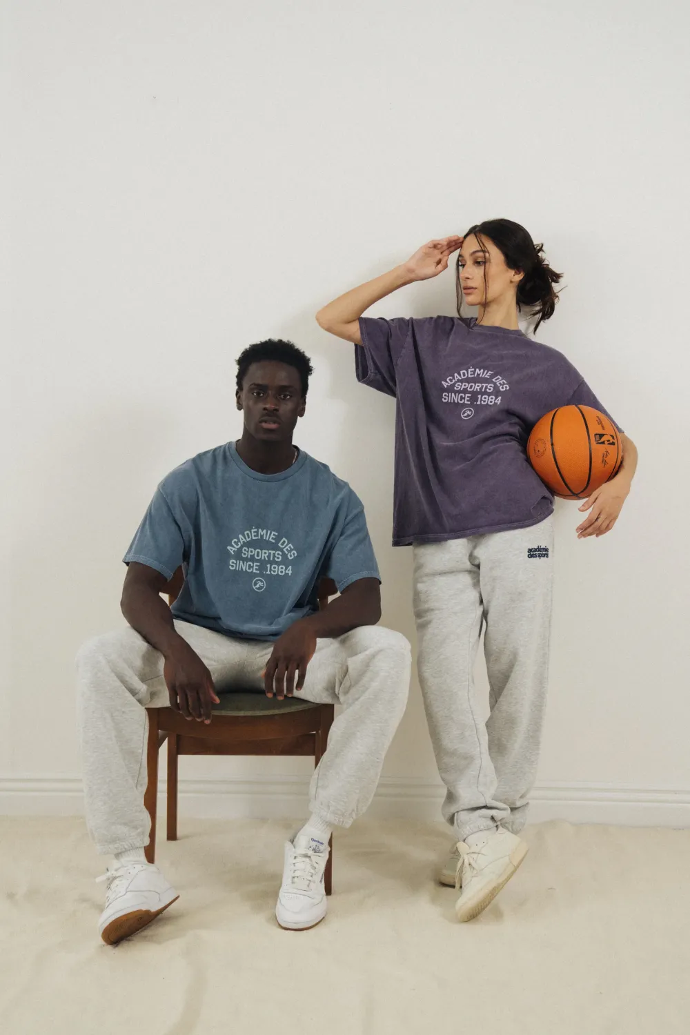 Vice 84 'Académie Des Sports' Vintage Washed Tee - Denim