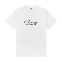 Vice 84 'Académie Des Sports Script' Tee - White