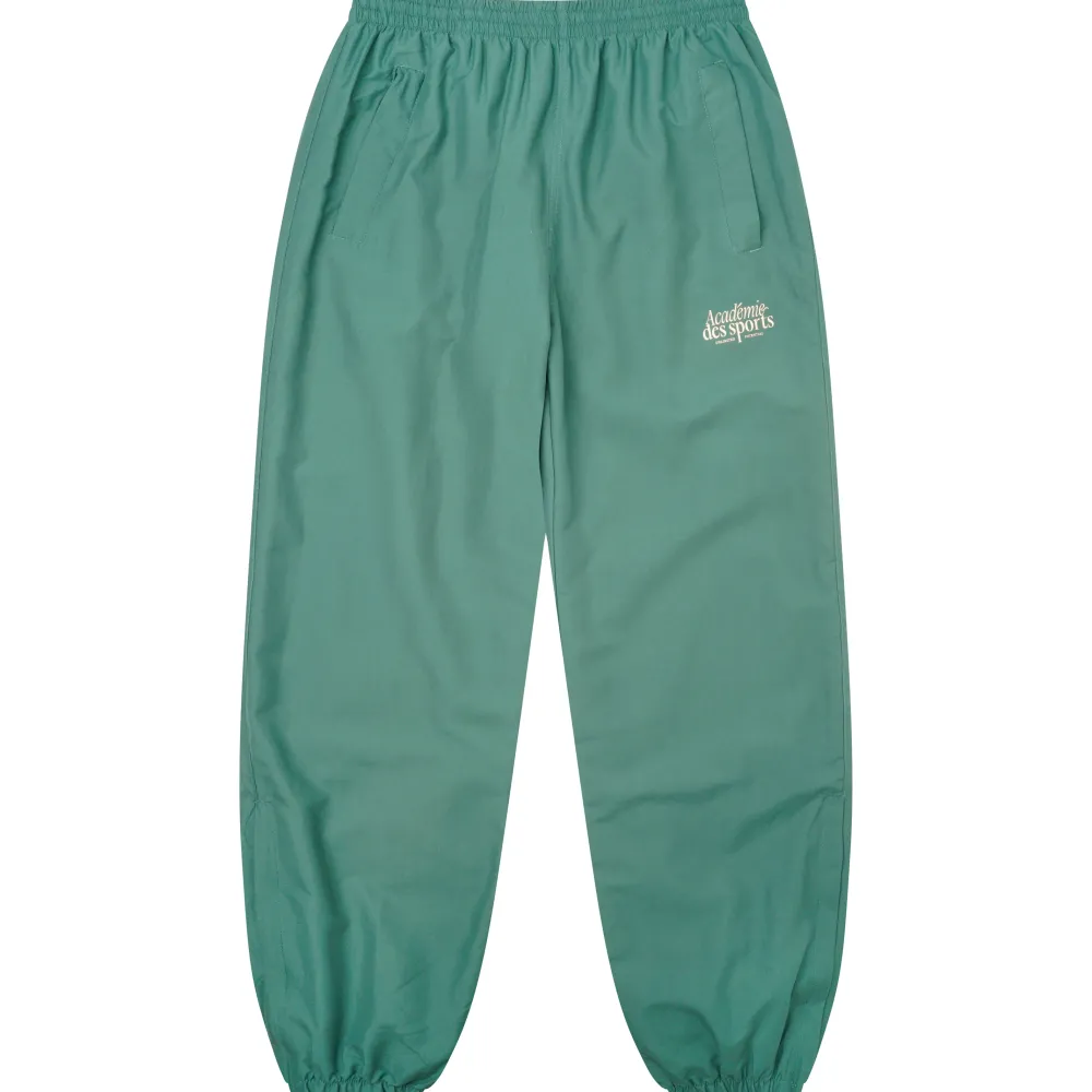 Vice 84 'Académie Des Sports Script' Nylon Trackpants - Green