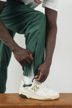 Vice 84 'Académie Des Sports Script' Nylon Trackpants - Green