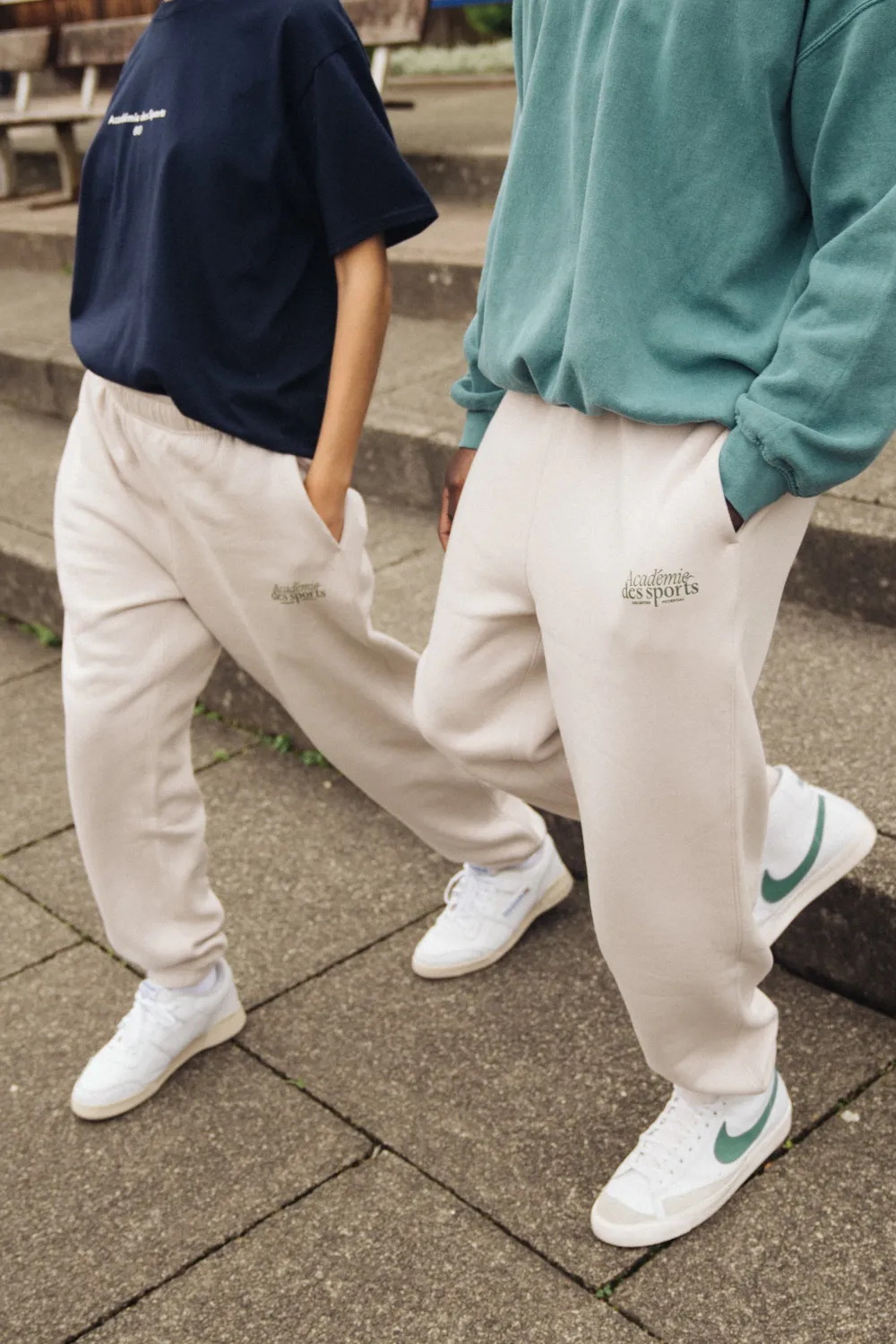Vice 84 'Académie Des Sports Script' Joggers - Bone