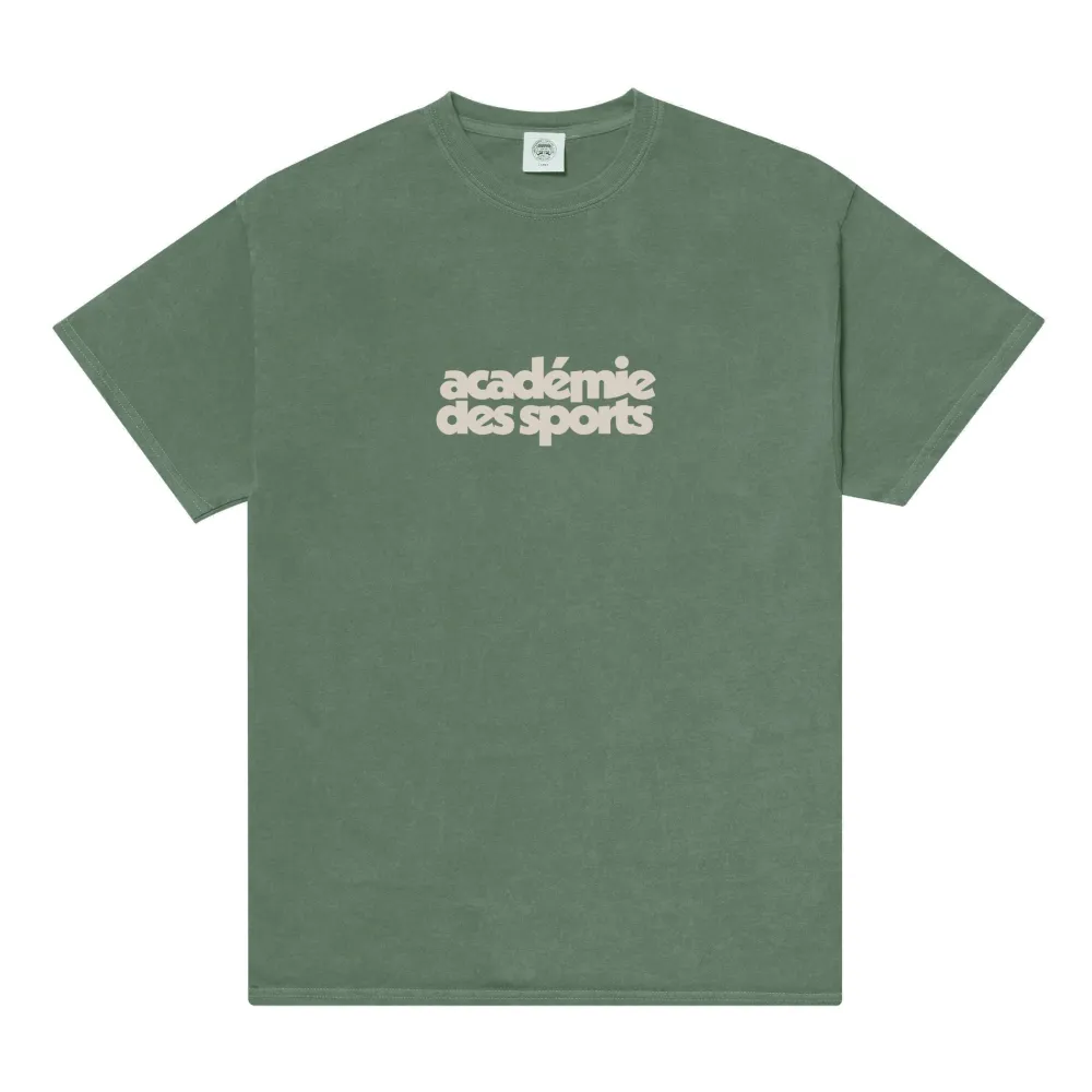 Vice 84 'Académie des Sports' Vintage Washed Tee - Khaki