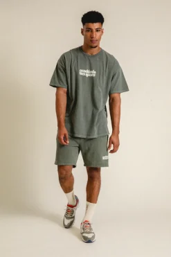 Vice 84 'Académie des Sports' Vintage Washed Tee - Khaki
