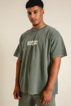 Vice 84 'Académie des Sports' Vintage Washed Tee - Khaki