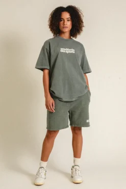 Vice 84 'Académie des Sports' Vintage Washed Tee - Khaki