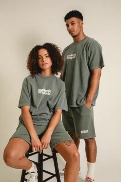 Vice 84 'Académie des Sports' Vintage Washed Tee - Khaki