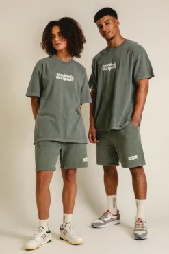 Vice 84 'Académie des Sports' Vintage Washed Tee - Khaki
