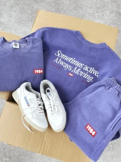 Vice 84 'Always Moving' Sweater & Jogger Set - Vintage Washed Violet