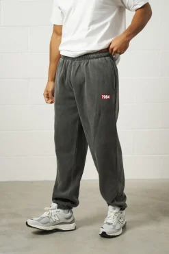 Vice 84 'Always Moving' Vintage Washed Joggers - Black