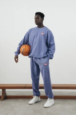 Vice 84 'Always Moving' Vintage Washed Joggers - Violet