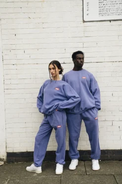 Vice 84 'Always Moving' Vintage Washed Joggers - Violet