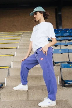 Vice 84 'Always Moving' Vintage Washed Joggers - Violet