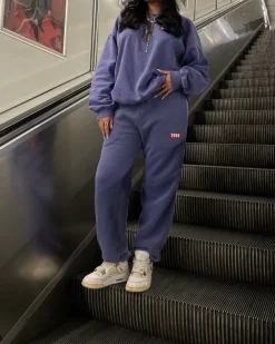 Vice 84 'Always Moving' Vintage Washed Joggers - Violet