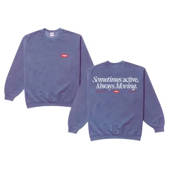 Vice 84 'Always Moving' Vintage Washed Sweater - Violet