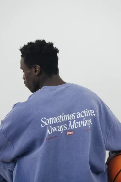 Vice 84 'Always Moving' Vintage Washed Sweater - Violet
