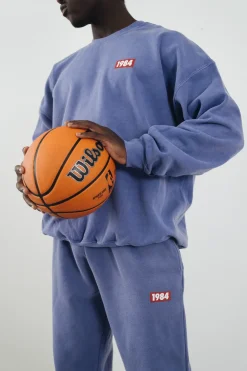 Vice 84 'Always Moving' Vintage Washed Sweater - Violet