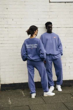 Vice 84 'Always Moving' Vintage Washed Sweater - Violet