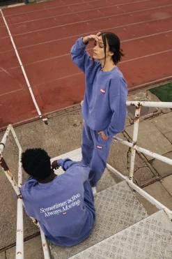Vice 84 'Always Moving' Vintage Washed Sweater - Violet