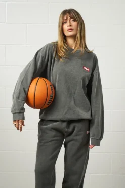 Vice 84 'Always Moving' Vintage Washed Sweater - Black