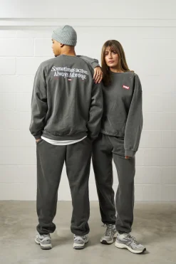 Vice 84 'Always Moving' Vintage Washed Sweater - Black