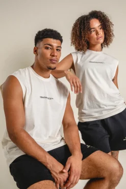 Vice 84 'Athletics' Active Tank - Ecru