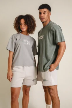 Vice 84 'Athletics' Jogger Shorts - Bone