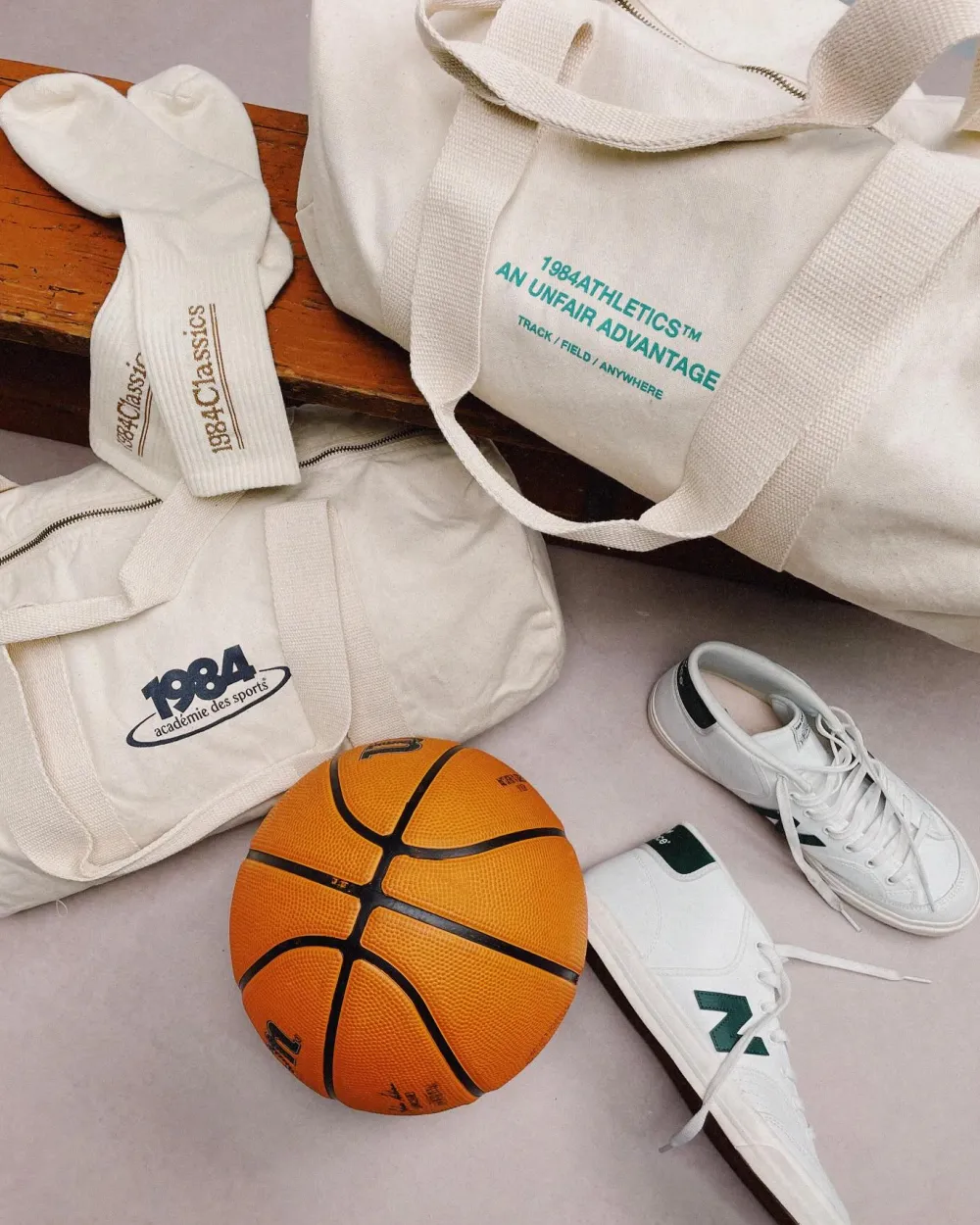 Vice 84 'Athletics' Organic Gym Bag - Natural