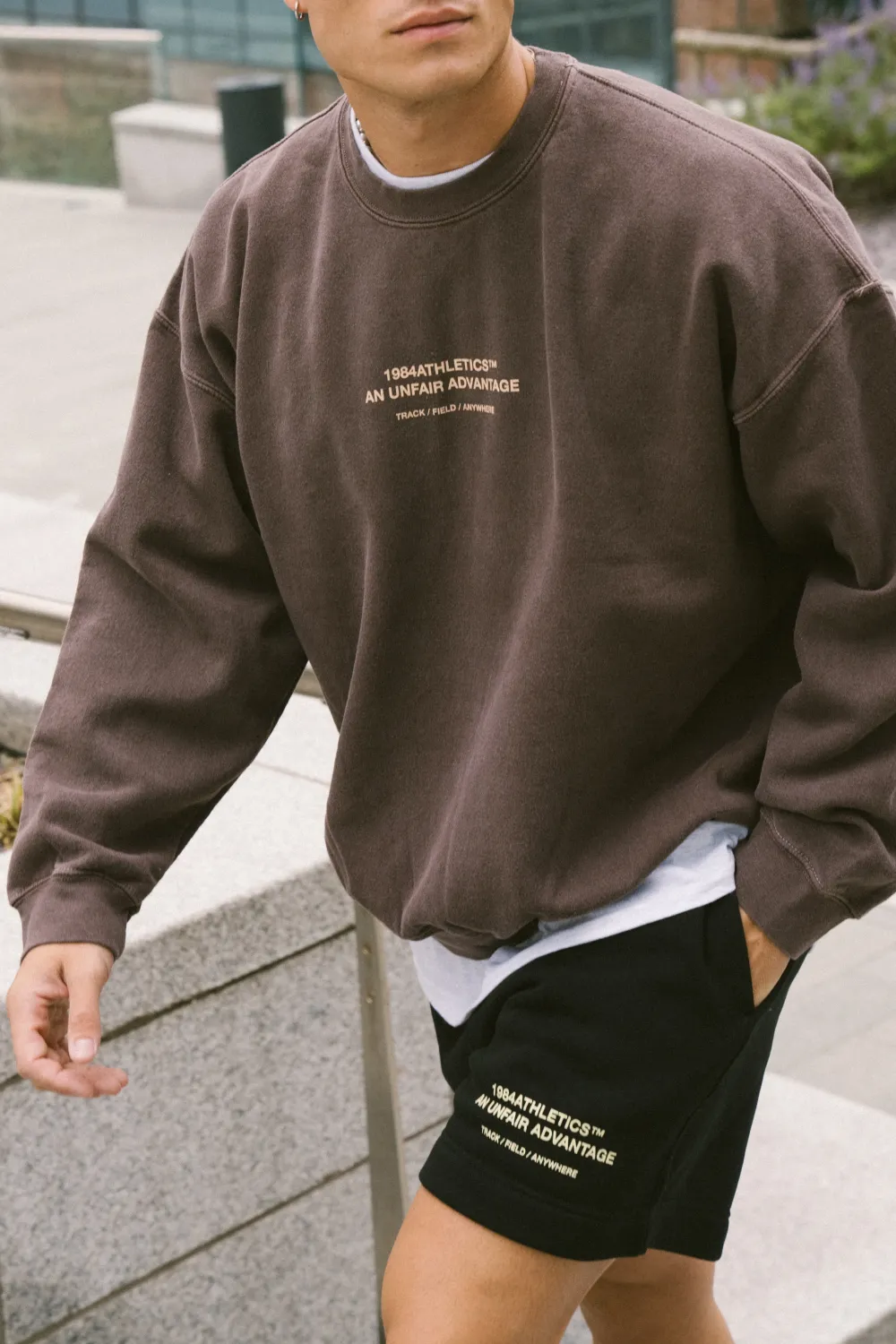 Discounted Bundles Vice 84 'Athletics' Vintage Washed Sweater Twinpack - Emerald Green/Chocolate