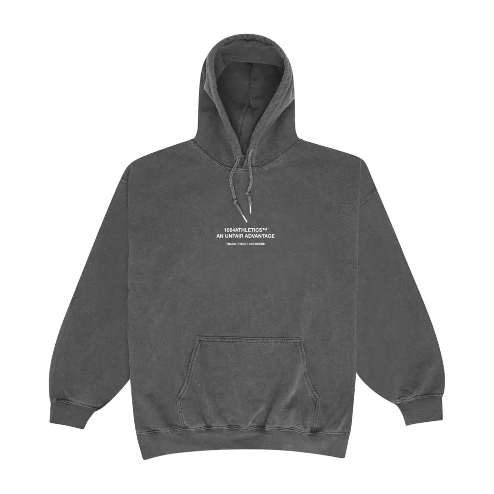 Vice 84 'Athletics' Vintage Washed Hoodie - Black