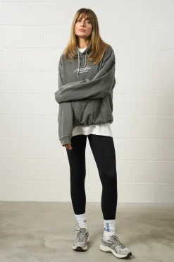 Vice 84 'Athletics' Vintage Washed Hoodie - Black