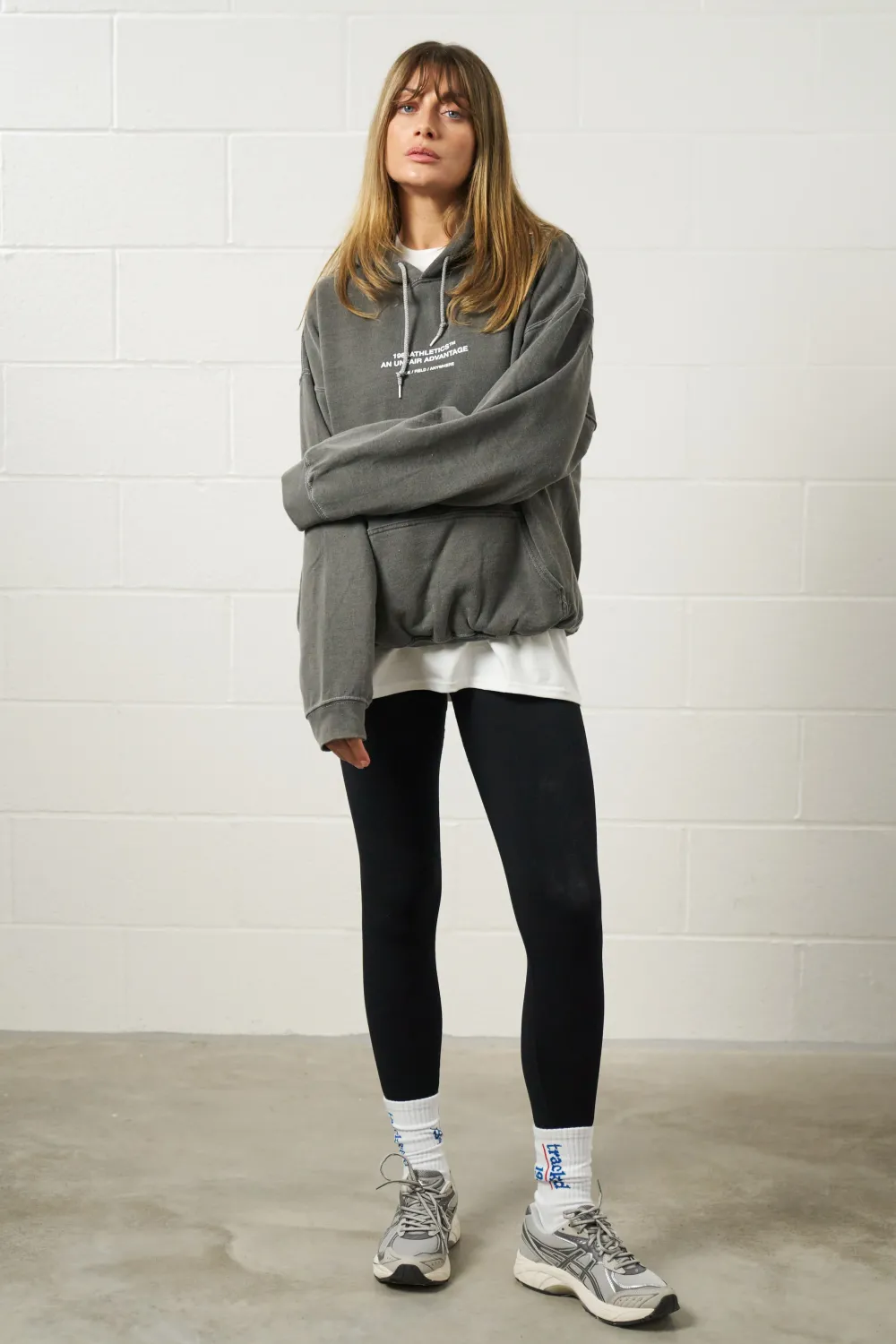 Vice 84 'Athletics' Vintage Washed Hoodie - Black