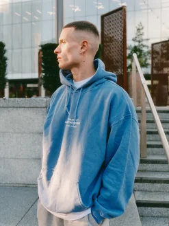 Vice 84 'Athletics' Vintage Washed Hoodie - Navy