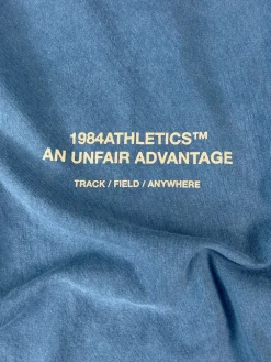 Vice 84 'Athletics' Vintage Washed Tee - Pacific Blue