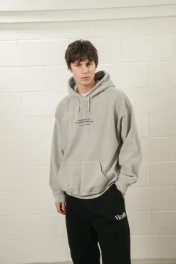 Vice 84 'Athletics' Vintage Washed Hoodie - Ash