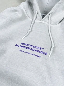 Vice 84 'Athletics' Vintage Washed Hoodie - Ash