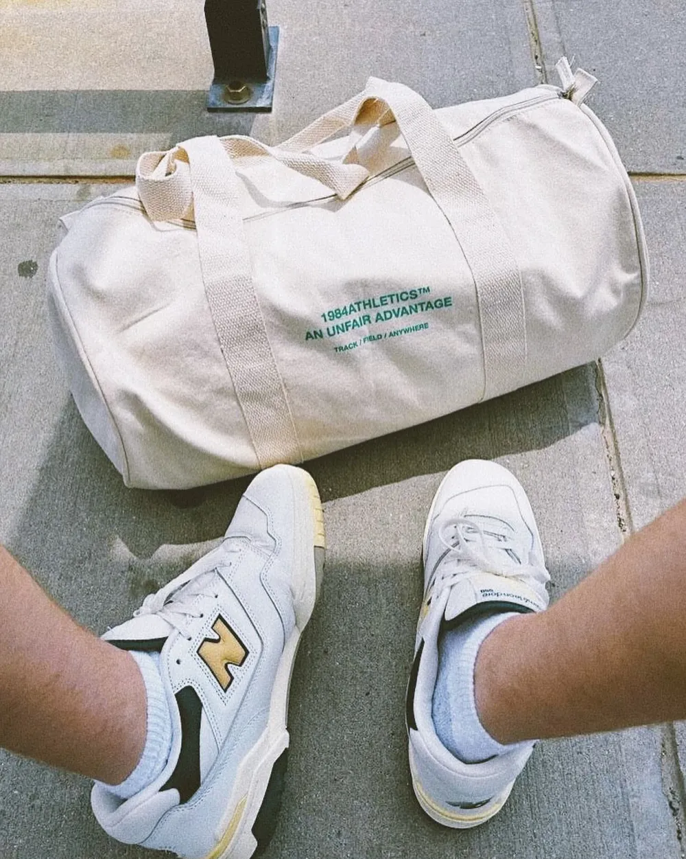 Discounted Bundles Vice 84 'Athletics' Vintage Washed Sweater & Gym Bag