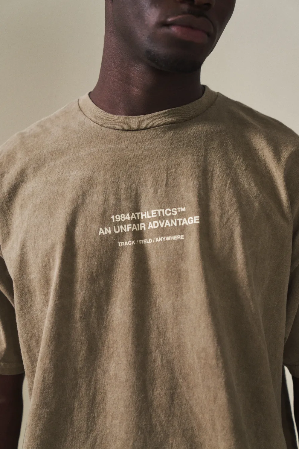 Vice 84 'Athletics' Vintage Washed Tee - Army Green