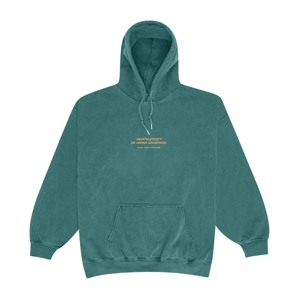Vice 84 'Athletics' Vintage Washed Hoodie - Forest