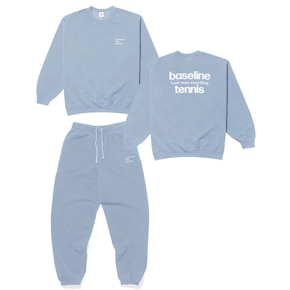 Vice 84 'Baseline' Sweater & Jogger Set - Vintage Washed Baby Blue