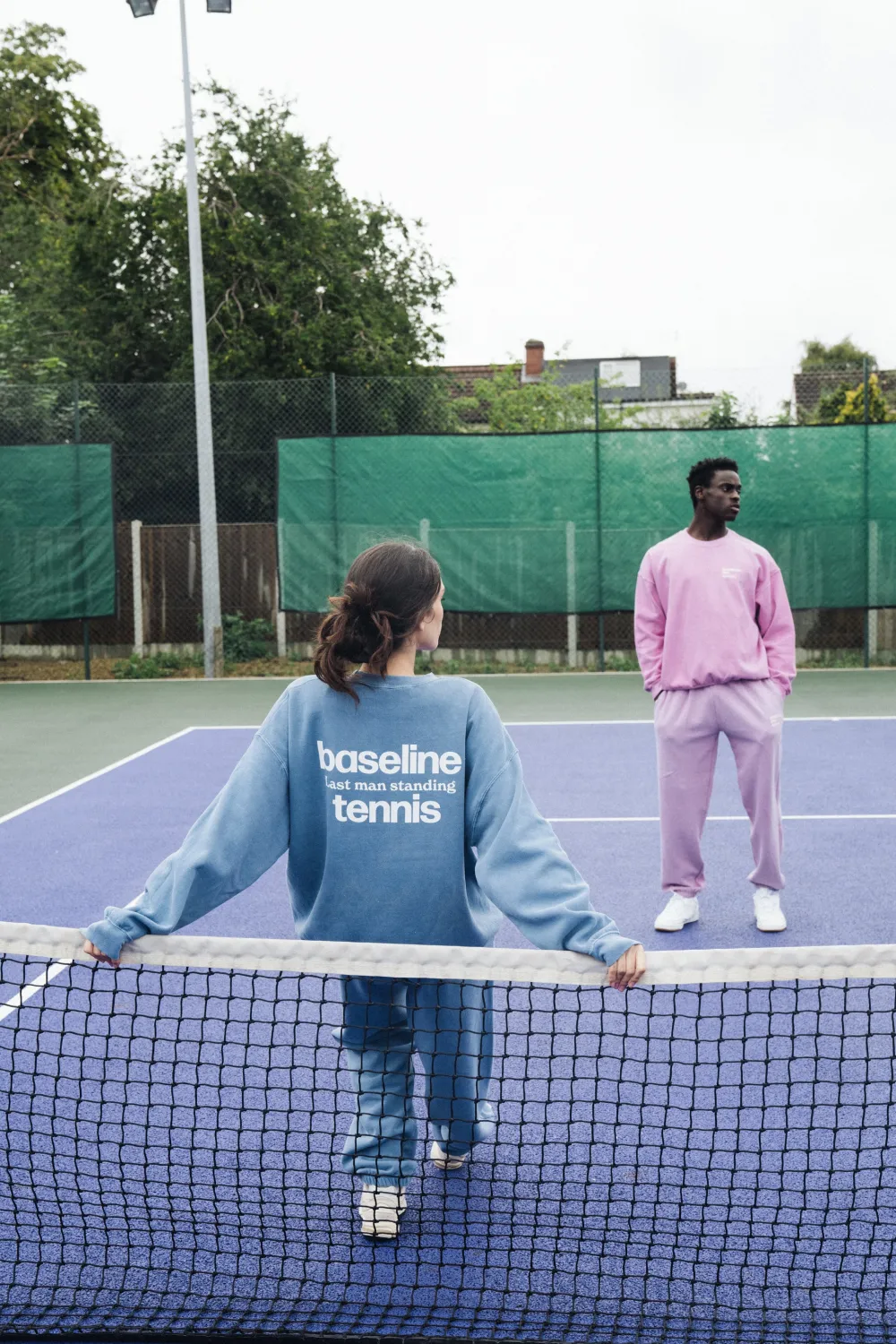 Vice 84 'Baseline' Sweater & Jogger Set - Vintage Washed Baby Blue