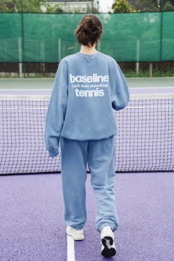 Vice 84 'Baseline' Sweater & Jogger Set - Vintage Washed Baby Blue