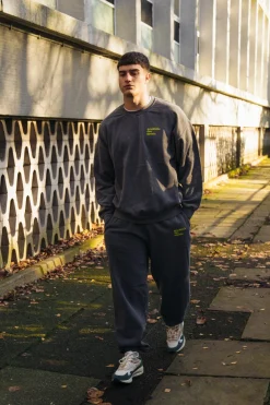 Vice 84 'Baseline' Sweater & Jogger Set - Vintage Washed Black