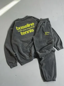 Vice 84 'Baseline' Sweater & Jogger Set - Vintage Washed Black