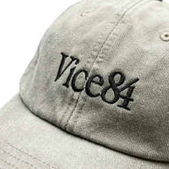 Vice 84 'Classic' Cap - Washed Grey