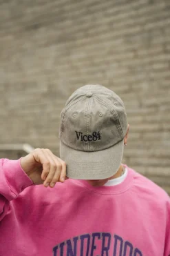 Vice 84 'Classic' Cap - Washed Grey