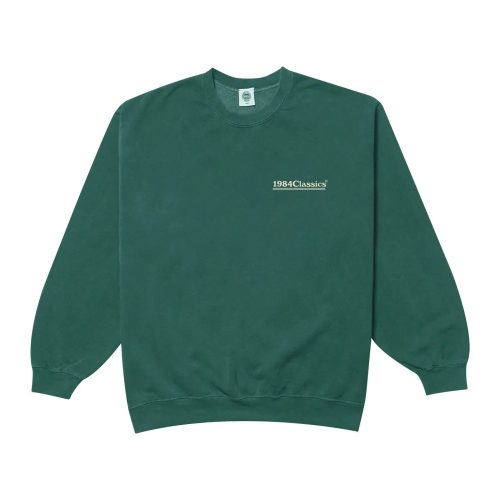Vice 84 'Classics' Vintage Washed Sweater - Forest
