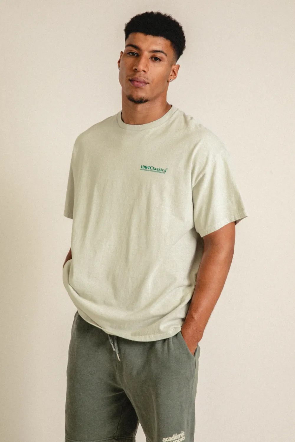Vice 84 'Classics' Vintage Washed Tee - Cream